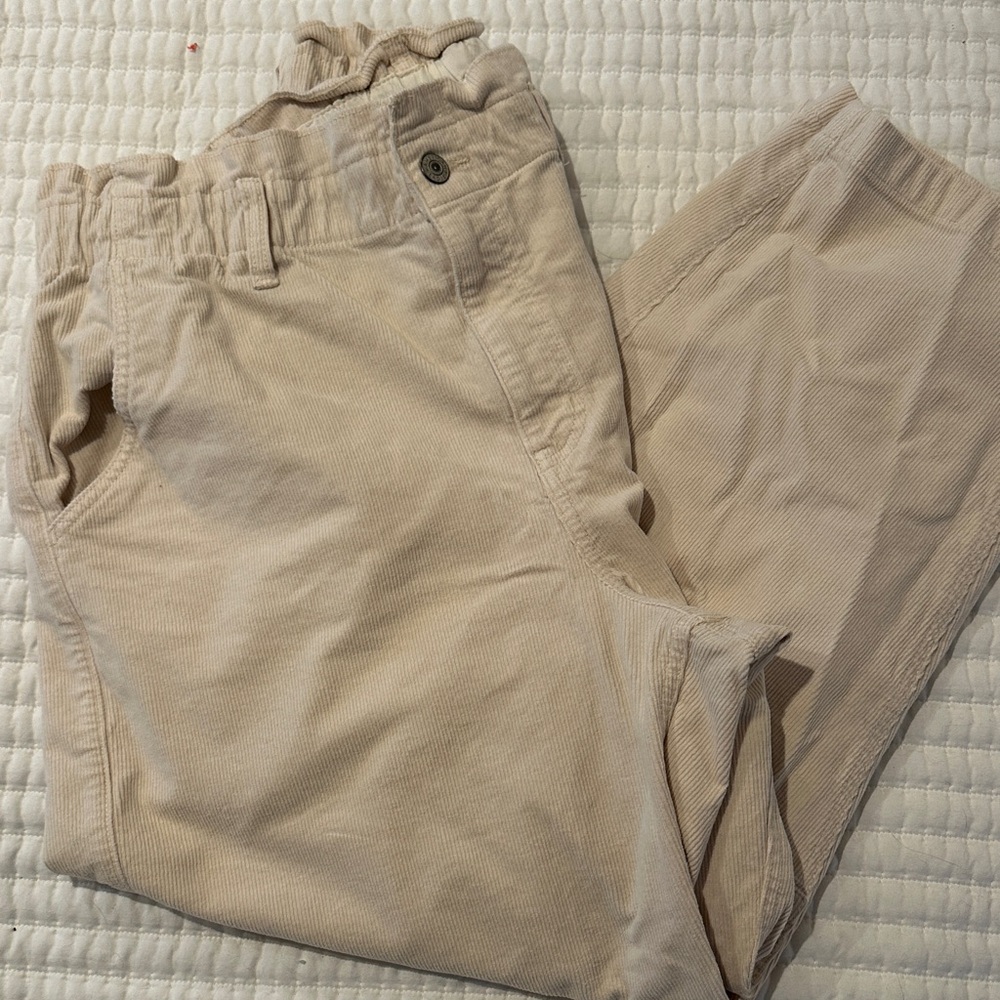 American Eagle Outfitters Cream Corduroy Women's Jeans